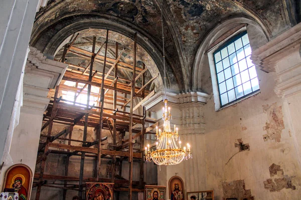 Interior Una Antigua Iglesia Brzezany Iglesia Armenia — Foto de Stock