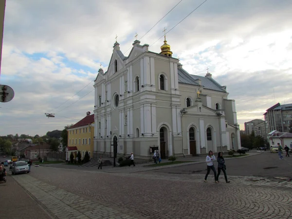 Fasada Domu Ukrainie Galicji Latem — Zdjęcie stockowe