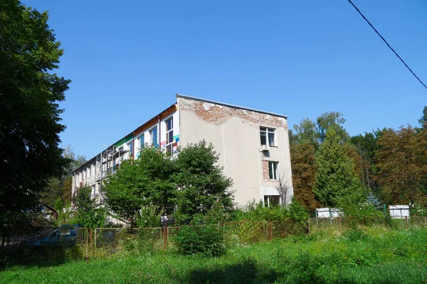 Fassade Eines Hauses Der Ukraine Galizien Sommer — Stockfoto