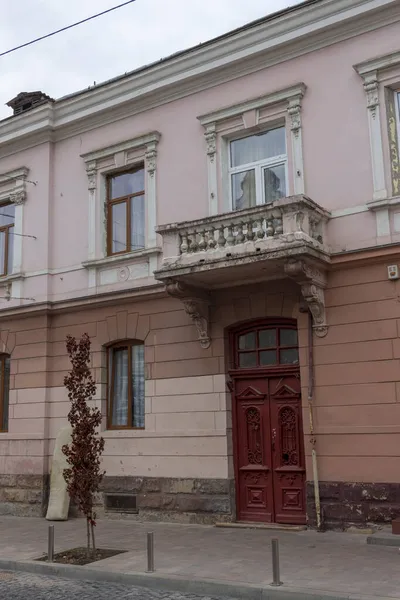 Gevel Van Een Huis Oekraïne Galicië Zomer — Stockfoto