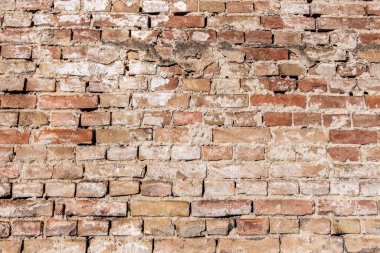 Arkaplan için çok eski bir tuğla duvar dokusu