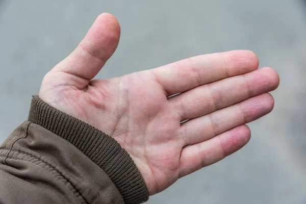Ręka Palce Mężczyzny Niej — Zdjęcie stockowe