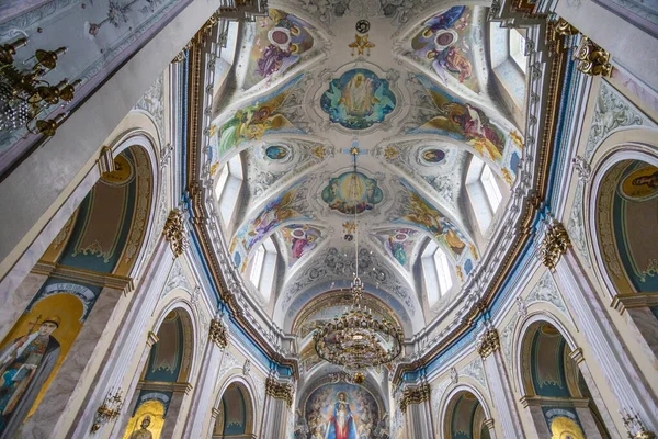 Interior Antigua Iglesia Ternopil Pinturas Iglesia Greco Católica — Foto de Stock