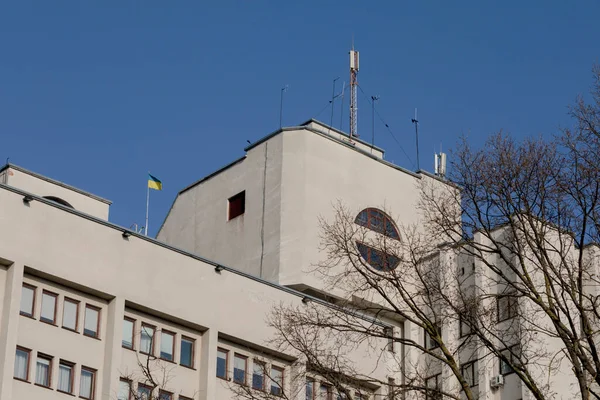 Будівля Українського Офісу Місті Фасаді Силового Будинку — стокове фото