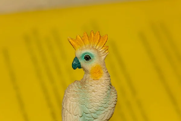 Κοντινό Πλάνο Ενός Μικρού Κίτρινου Παπαγάλου — Φωτογραφία Αρχείου