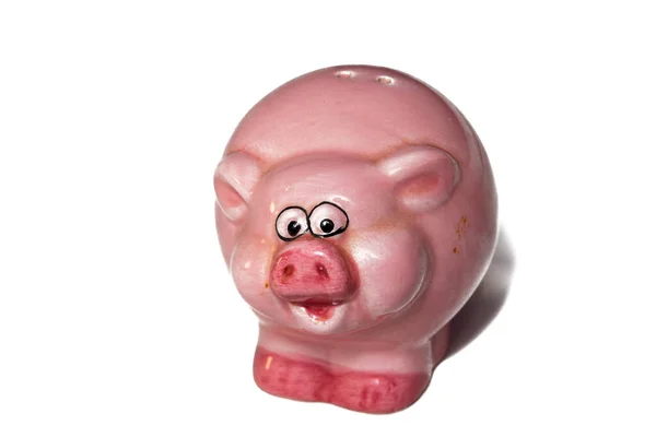 Funny Pink Toy Pig Piggy Bank Form Pig Business — Stock Photo, Image