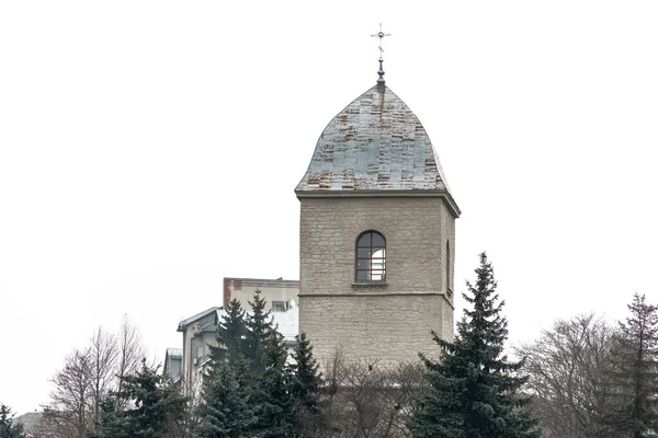 Подвір Старої Православної Церкви Хрестом — стокове фото