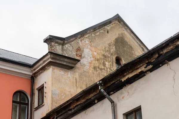 Stary Austriacki Budynek Gimnazjum Jezuitów Fasada Starego Domu — Zdjęcie stockowe