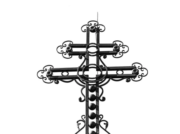Croce Cristiana Sul Tetto Della Chiesa Greco Cattolica Ucraina — Foto Stock
