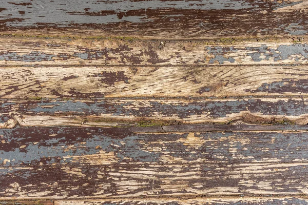 Ξύλινη Βαμμένη Και Ραγισμένη Επιφάνεια Υφή Του Ξεφλούδισμα Χρώμα Μια — Φωτογραφία Αρχείου