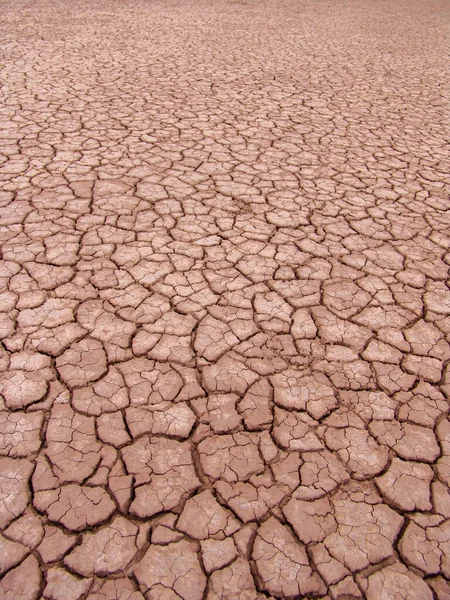 Primo piano della consistenza rotta e grunge del pavimento arido — Foto Stock