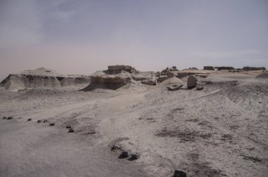 Arjantin 'deki Ay Vadisi' nin kurak çölleri.