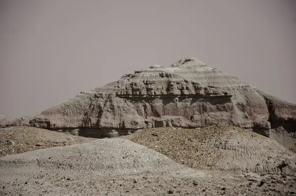 A paisagem árida seca do deserto do Vale da Lua na Argentina — Fotografia de Stock