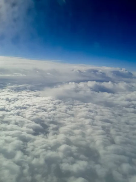 Beautiful Blue Sky Clouds Atmosphere Background High Quality Photo — Stock Photo, Image