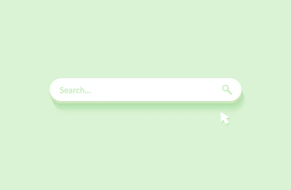 Елемент Дизайну Панелі Пошуку Панель Пошуку Інтерфейсу Зелений Фон Векторні — стоковий вектор