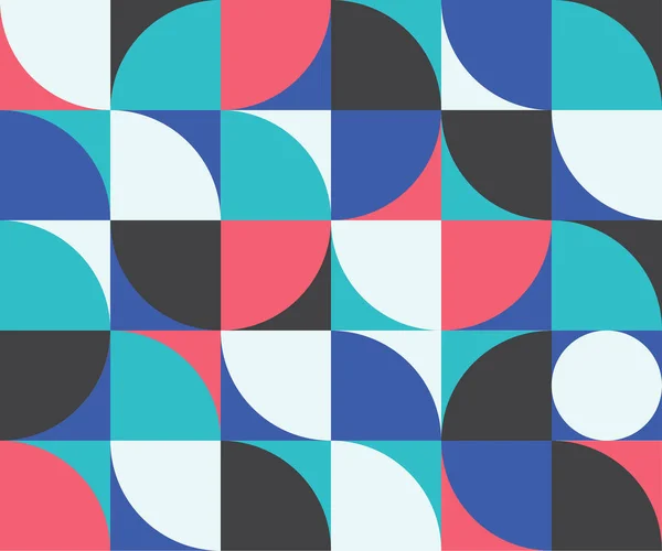 Абстрактный Геометрический Фон Квадратами Раундами Треугольниками Геометрический Минималистический Шаблон Композиции — стоковый вектор