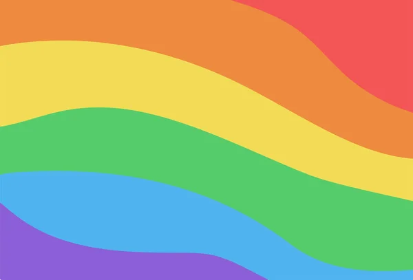 Fondo Colorido Arco Iris Mes Del Orgullo Bandera Del Orgullo — Archivo Imágenes Vectoriales