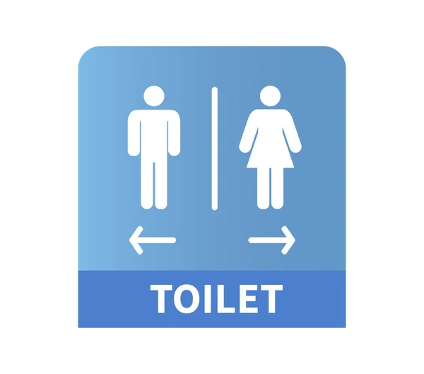 Men Women Restroom Icon Sign Toilet Signs White Background Vector — Archivo Imágenes Vectoriales