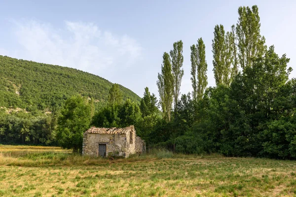 Malý Kamenný Domek Údolí Dromu Jihu Francie Provence — Stock fotografie