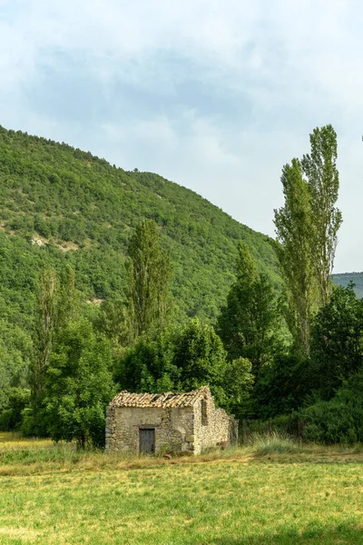 Petite Maison Pierre Dans Une Vallée Drôme Dans Sud France — Photo