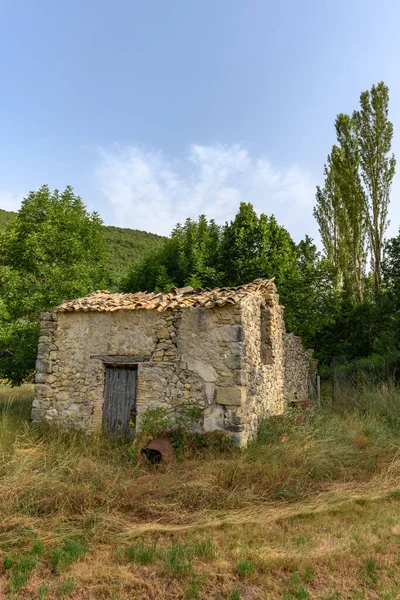 Pequena Casa Pedra Vale Drome Sul França Provença — Fotografia de Stock