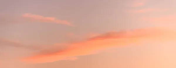 Glowing Sky Dusk Fall Evening Banner Panoramic Panorama — Stock Photo, Image