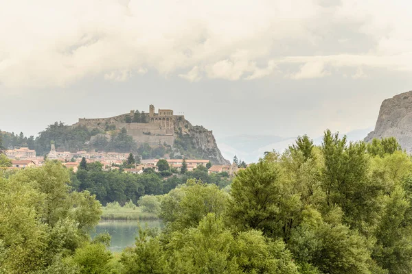 Cidadela Sisteron Acima Durance Provence França Europa — Fotografia de Stock