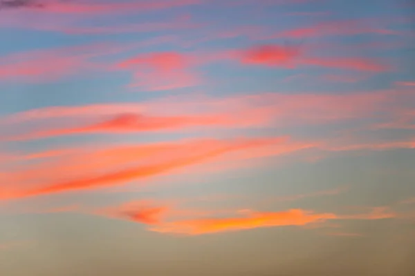Sky Fire Glowing Clouds Sunset France Europe — Stock fotografie