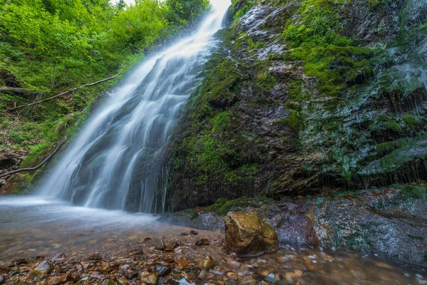 Heidenbad Vízesés Vízesés Vosges Hegyekben Franciaország — Stock Fotó