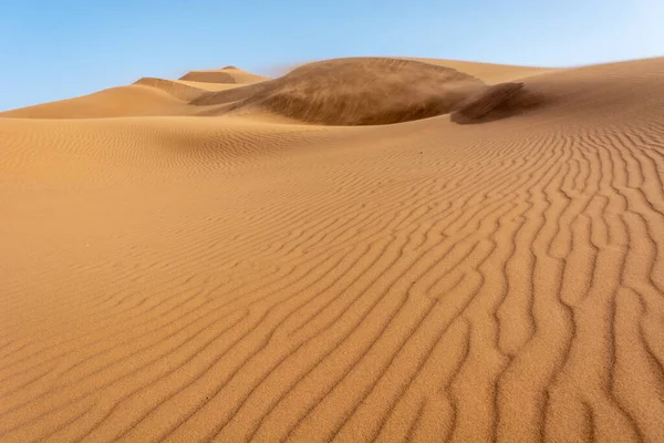 Erg Chebbi Άμμος Έρημος Merzouga Νοτιοανατολικά Του Μαρόκου Δημοφιλής Προορισμός — Φωτογραφία Αρχείου