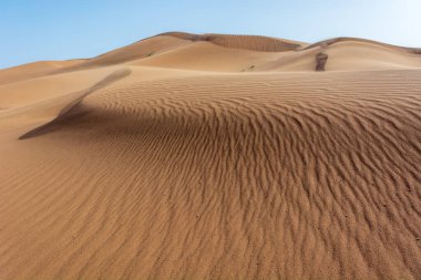 Erg Chebbi, Merzouga 'nın kum tepeleri, gezginler için gidilecek yer..