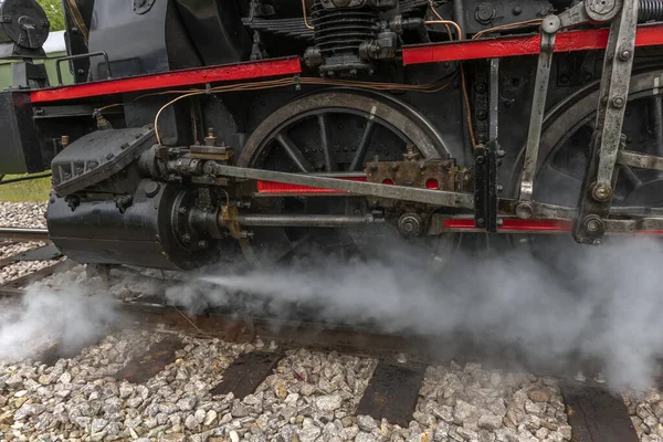 Stoomlocomotief Van Rijn Tourist Railway Het Voorjaar Volgelsheim Elzas Frankrijk — Stockfoto