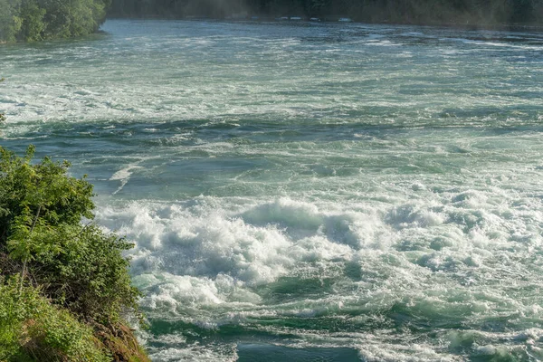 Corrientes Rápidas Las Cataratas Del Rin Primavera Neuhausen Soy Reinfall —  Fotos de Stock