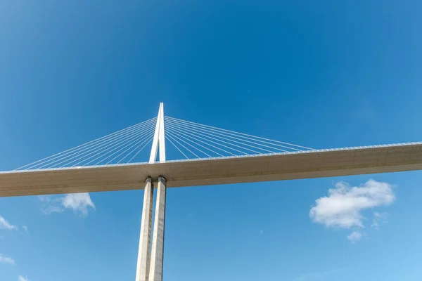 Viadukt Millau Schrägseilbrücke Über Das Tarntal Die Höchste Straßenbrücke Der — Stockfoto