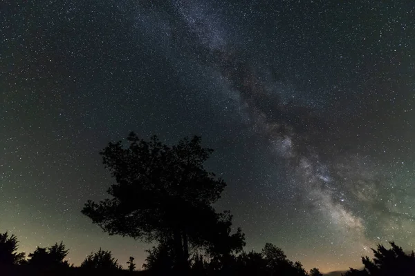 Milky Way in south of France in Cevennes Natural Park. Aveyron, France.