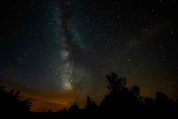 Milky Way in south of France in Cevennes Natural Park. Aveyron, France.