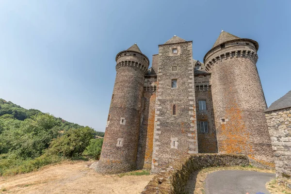Castello Bousquet Del Xiv Secolo Classificato Come Monumento Storico Montpeyroux — Foto Stock