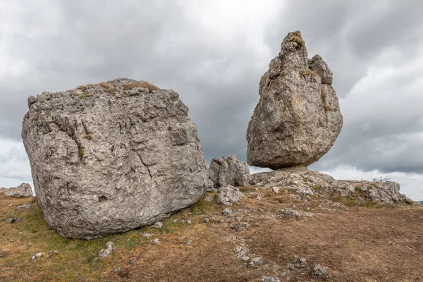 Konstigt Formade Stenar Kaoset Nimes Vieux Cevennes Nationalpark Fraissinet Fourques — Stockfoto