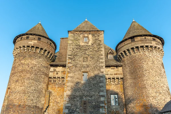 Castelo Bousquet Século Xiv Classificado Como Monumento Histórico Montpeyroux Aveyron — Fotografia de Stock
