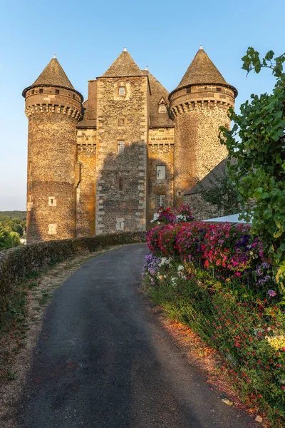 Castello Bousquet Del Xiv Secolo Classificato Come Monumento Storico Montpeyroux — Foto Stock