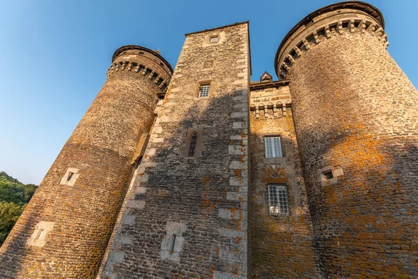 Castelo Bousquet Século Xiv Classificado Como Monumento Histórico Montpeyroux Aveyron — Fotografia de Stock