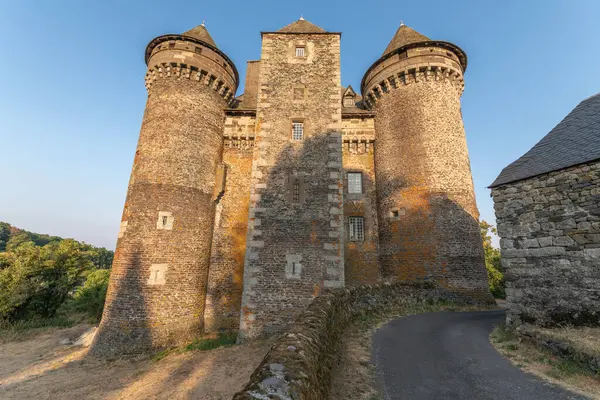 Castelo Bousquet Século Xiv Classificado Como Monumento Histórico Montpeyroux Aveyron — Fotografia de Stock