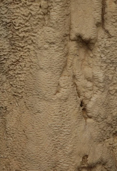 Close Travertine Covering Tepee Fountain Hot Springs State Park Wyoming — Photo