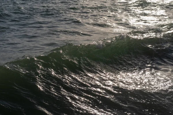 Starke Wellen Auf Dem Meeresgrund Das Konzept Des Vorfalls — Stockfoto