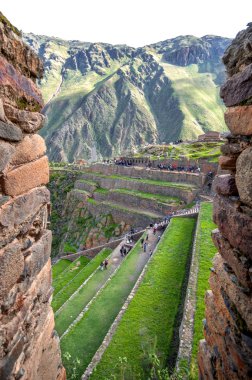Ollantaytambo, sacred Valley eski Inca Kalesi ve