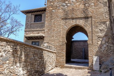 iç alcazaba Malaga, İspanya