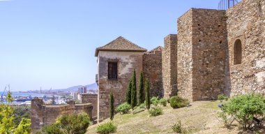 iç alcazaba Malaga, İspanya