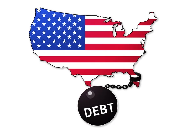 Amerika is een gevangene van de schuld — Stockfoto