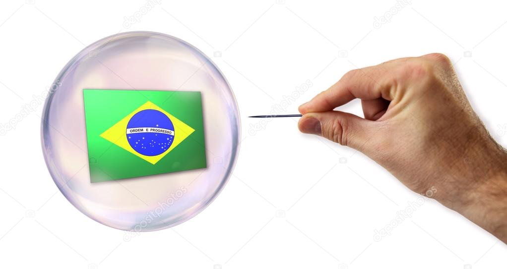 Brazilian economic Bubble about to explode by a needle 