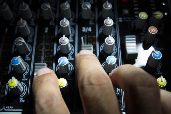 Sound Mixing Desk — Stock Photo, Image